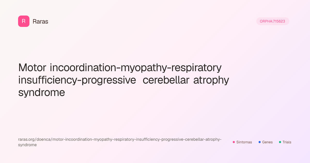 Motor incoordination-myopathy-respiratory insufficiency-progressive ...